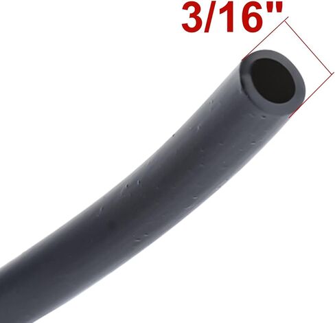 باتيور انبوب هواء لحوض السمك بلون اسود، 320 قدم قياسي 3/16 انش من السيليكون المرن لاحواض السمك واحواض الاسماك والزراعة المائية، ملحقات مضخة الهواء in Kuwait