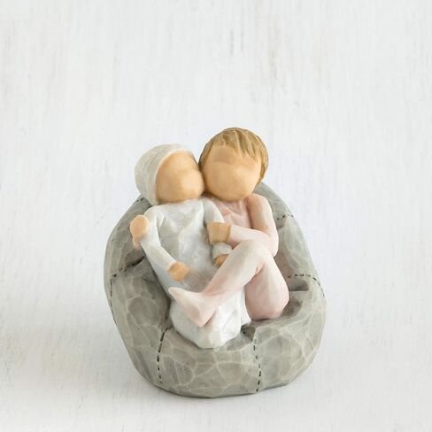 Willow Tree My New Baby (Blush), Lots to Learn to Love to Grow Together, Celebrates, Shows Caring Relationship Between Older Sibling and Younger Siblings, Sculpted Hand-Painted Figure in Saudi Arabia