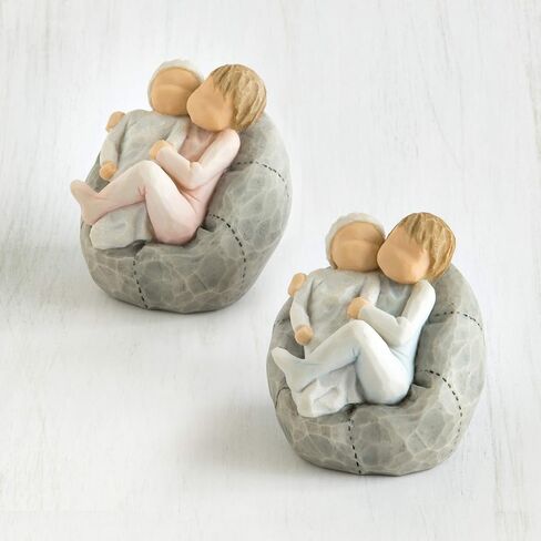 Willow Tree My New Baby (Blush), Lots to Learn to Love to Grow Together, Celebrates, Shows Caring Relationship Between Older Sibling and Younger Siblings, Sculpted Hand-Painted Figure in Saudi Arabia