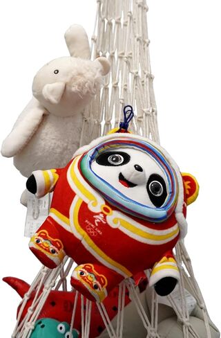 لعبة أرجوحة شبكية كبيرة من الحيوانات المحشوة، لعبة من القطيفة مع خطاف واحد للزوايا والجدران والسقف، شبكة معلقة لتخزين الحيوانات لغرفة الأطفال وغرفة النوم وغرفة اللعب (بيج) in Kuwait