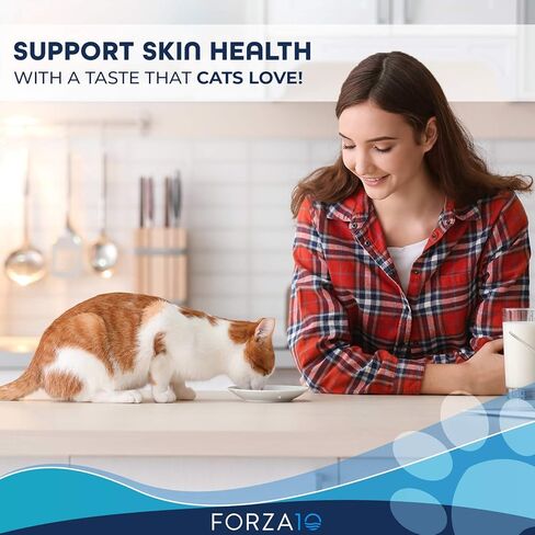 Forza10 Active Dermo Support Diet Dry Cat Food, Dry Cat Food Sensitive Stomach and Skin for Adult Cats, Fish Flavor Cat Food for Skin, Omega 3 and 6 for Healthy Skin and Coat, 4 Pound Bag in Kuwait