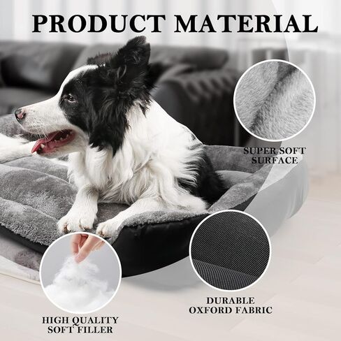 DogBaby Dog Bed, Dog Beds for Large Dogs, Rectangle Washable Pet Bed Comfortable and Breathable Large Dog Bed in Kuwait