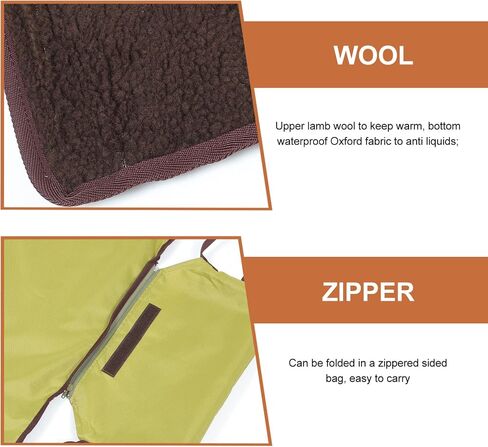 STOBOK 1Pc Outdoor Dog Bed, Waterproof Dog Blanket Foldable Pet Mat Dog Travel Bed Warming Blanket for Dogs and Cats for Travel Hiking Camping in Saudi Arabia