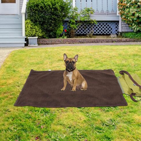 STOBOK 1Pc Outdoor Dog Bed, Waterproof Dog Blanket Foldable Pet Mat Dog Travel Bed Warming Blanket for Dogs and Cats for Travel Hiking Camping in Saudi Arabia