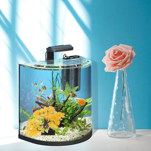 LUOZZY Aquarium Decoration Fish Tank Plant and Rockery Model Artificial Tree Rockery Ornaments Fish Tank Accessories - Yellow in Saudi Arabia