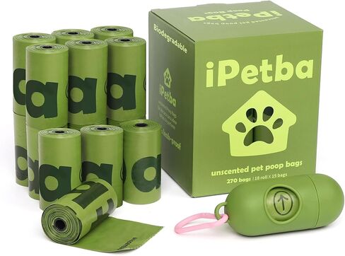 IPETBA Dog Poop Bags With Dispenser, 270 Count in Kuwait