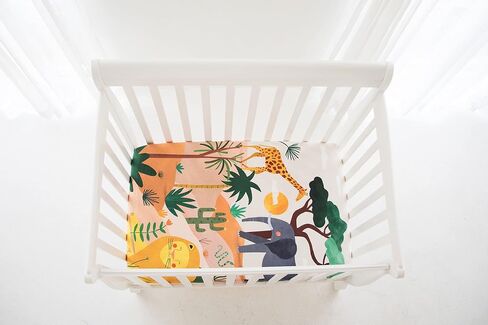 ملاءة سرير أطفال صغيرة، Pack n Play أو Playard من Rookie Humans: 100% قطن من الساتان. استخدمها كخلفية للصور لصور طفلك. يناسب حجم سرير الأطفال الصغير (38 × 24 بوصة) (المرج المسحور) in Saudi Arabia