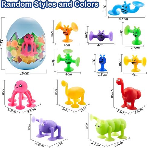 Suction Cup Toy for Baby Age 3, Suction Toys 40PCS Kids Bath Toys Ages 4-8 | Toddler Window Shower Bathtub Building Toys, Montessori Sensory Stress Release Birthday Xmas Gifts for 6-8 Years Old Boy Girl in Saudi Arabia
