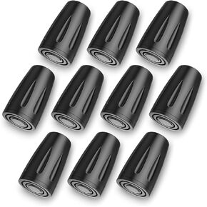 Walking Stick Rubber Tips, 10 Pack Walking Stick Rubber Ends, 11mm Replacement Alpenstock Rubber Tips Feet End Caps for Hiking Stick Walking Trekking Poles in Saudi Arabia