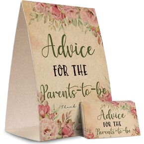 نصيحة للوالدين، مجموعة ألعاب نصائح استحمام الطفل (1 لافتة قائمة + 50 بطاقة نصيحة)، ديكورات استحمام الطفل-NPZAD15 in Kuwait