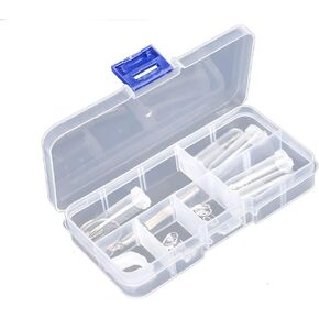 Eyeglass Sun Glasses Screw Nut Nose Pad Optical Repair Tool Assorted Kit Eyeglass Tiny Screws Kit and Nose Pads in Kuwait