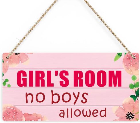 Girls Room Decor Door Sign for Bedroom Wooden Hanging Sign 11.8 x 5.9 Inches Girl Stuff Girls Bedroom Decor Preppy Stuff for Room Bed Room Decor Aesthetic Girls Nursery Decor Princess Room Decor in Kuwait