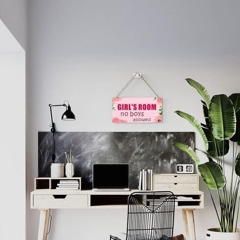 Girls Room Decor Door Sign for Bedroom Wooden Hanging Sign 11.8 x 5.9 Inches Girl Stuff Girls Bedroom Decor Preppy Stuff for Room Bed Room Decor Aesthetic Girls Nursery Decor Princess Room Decor in Kuwait