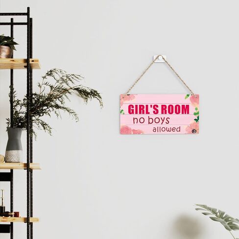 Girls Room Decor Door Sign for Bedroom Wooden Hanging Sign 11.8 x 5.9 Inches Girl Stuff Girls Bedroom Decor Preppy Stuff for Room Bed Room Decor Aesthetic Girls Nursery Decor Princess Room Decor in Kuwait