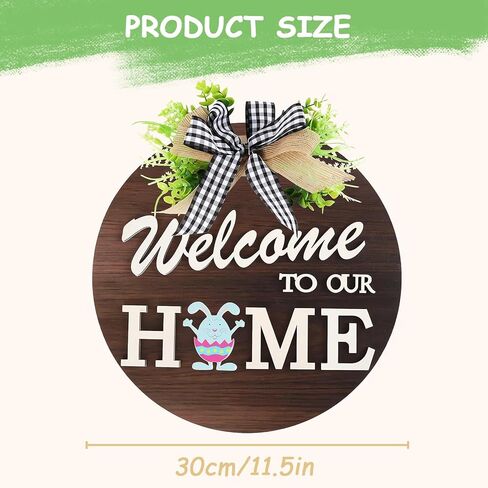 علامة ترحيب موسمية قابلة للتبديل لتزيين الباب الأمامي، أكاليل SYOUACEND الموسمية للباب الأمامي، ديكور الشرفة المعلقة مع 4 أكاليل موسمية و14 أيقونة للعطلات لعيد الهالوين وعيد الميلاد in Kuwait