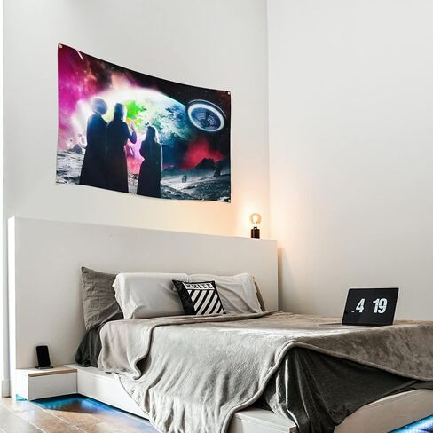 Rapper Poster Tapestry Cartoon Music album Tapestry Wall For Living Room Bedroom Dorm Room Home Decor With Four Brass buttonhole in Kuwait