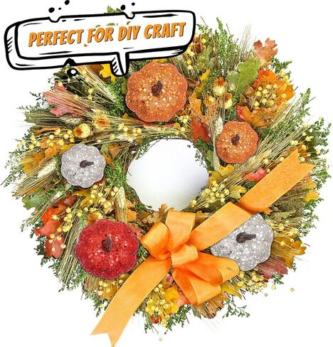 24 قطعة من اليقطين الاصطناعي اللامع، 12 لونًا متنوعًا، قرع مزيف للهالوين، خريف، ديكور طاولة حفلات عيد الشكر (مقاسين) in Kuwait