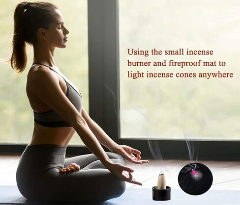 مخاريط البخور 240 مخاريط باك فلو 6 عطور مختلطة مخروط بخور أقوى معطر مع حامل للبخور ، حصيرة مقاومة للحريق in Kuwait