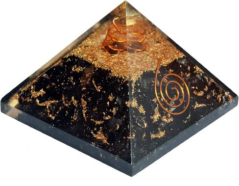Wholesalegemshop Energy Generator Black Tourmaline Orgone Pyramid EMF Protection Natural Healing Crystal From India in Saudi Arabia