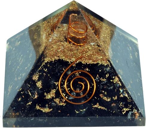 Wholesalegemshop Energy Generator Black Tourmaline Orgone Pyramid EMF Protection Natural Healing Crystal From India in Saudi Arabia