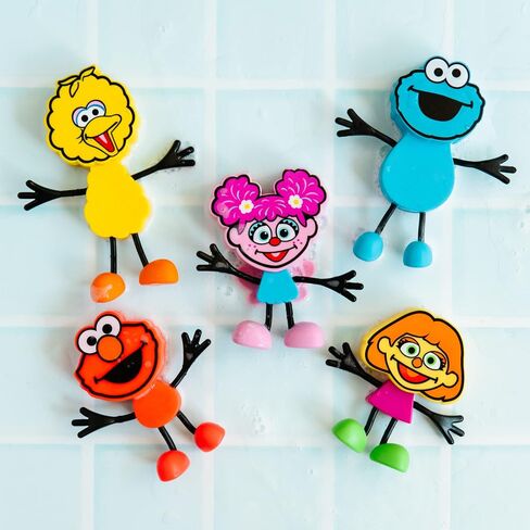 Glo Pals x Sesame Street Elmo Water-Activated Bath Toy with 6 Reusable Light-Up Cubes for Sensory Play in Saudi Arabia