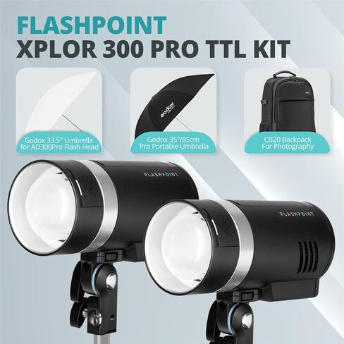 XPLOR 300 Pro TTL R2 طقم فلاش خارجي يعمل بالبطارية in Kuwait