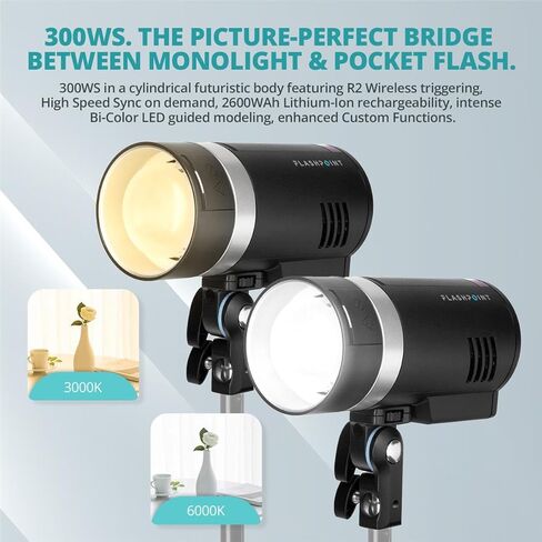 XPLOR 300 Pro TTL R2 طقم فلاش خارجي يعمل بالبطارية in Kuwait