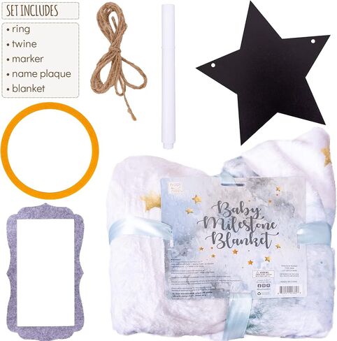 بطانية هابينست للأطفال الصغار الشهرية - هدايا للأطفال حديثي الولادة إلى السنة الأولى من العمر والنمو صور لكل شهر in Kuwait