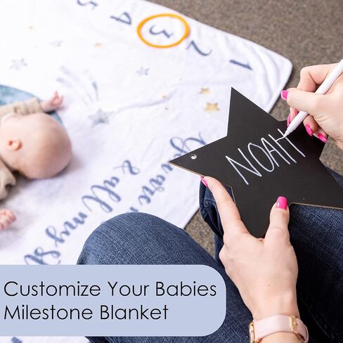 بطانية هابينست للأطفال الصغار الشهرية - هدايا للأطفال حديثي الولادة إلى السنة الأولى من العمر والنمو صور لكل شهر in Kuwait