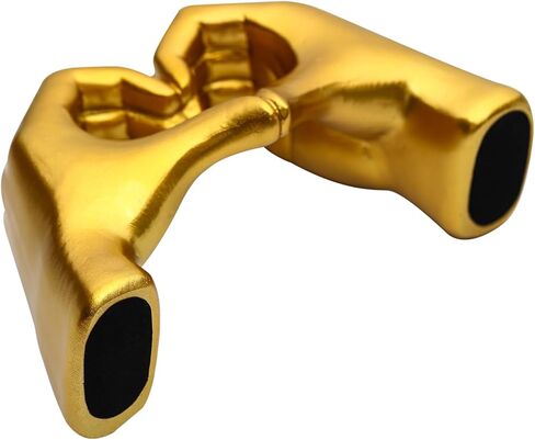 XPXKJ نحت أيدي القلب الذهبي، ديكور المنزل بإصبع الحب، تماثيل أيدي القلب ديكور الغرفة، الفن الحديث ديكور الحائط الذهبي، ديكور غرفة المعيشة الذهبية in Kuwait