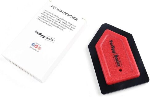 PetSpy Pet Hair Remover Mini Detailing Brush for Dog Cat Hair Easy to Clean Pet Hair, Professional Rubber Detailer Fur Removal for Car Seats, Clothes, Furniture in Kuwait