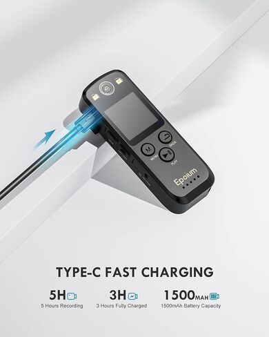 كاميرا EP2 بسعة 64 جيجابايت، كاميرا فيديو 1080 بكسل مع شاشة 1.3 بوصة، سعة البطارية 1500 مللي أمبير في الساعة، تدعم التسجيل من 5 إلى 6 ساعات، سهلة الاستخدام للمشي لمسافات طويلة وركوب الخيل والمشي مع الحيوانات الأليفة in Kuwait