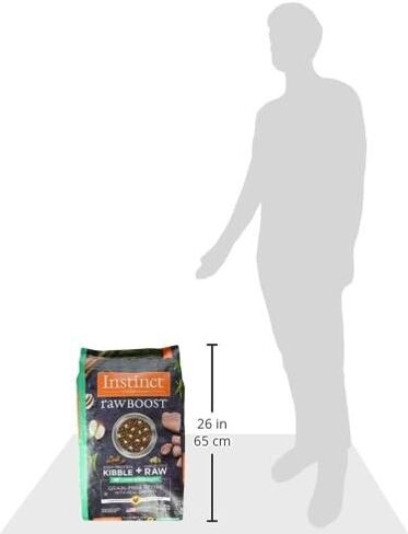 وصفة خالية من الحبوب من Instinct Raw Boost للكلاب الكبيرة من السلالات الكبيرة مع طعام الكلاب الجاف الطبيعي والدجاج الحقيقي، حقيبة بوزن 20 رطل in Kuwait