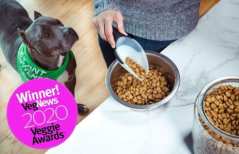 V-dog Vegan Kibble Dry Dog Food (24 LB) | Plant Based Protein with Added Taurine for Sensitive Stomach and Skin | Adult Dog Food | Vegetarian Superfood | Made in US in Saudi Arabia