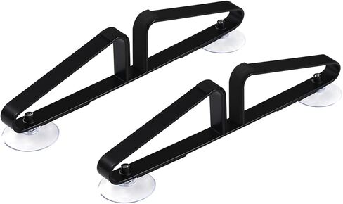 أقدام دعم معدنية قائمة بذاتها لبوابة الحيوانات الأليفة (نسخة معززة)، أقدام دعم مثلثة مع كأس شفط مكون من 2 لبوابة الحيوانات الأليفة القابلة للطي، زوج من أقدام سياج الأمان لبوابة الكلاب الخشبية (أسود) in Kuwait