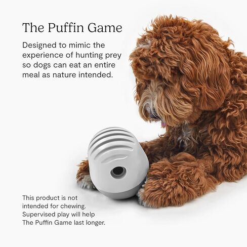 لعبة توزيع حلوى الكلاب FABLE The Puffin Game - ألعاب مكافأة الكلاب - ألعاب مكافأة الكلاب للترفيه التفاعلي والتحفيز الذهني - لعبة مكافأة الكلاب التي تحاكي فريسة الصيد - لعبة موزع طعام الكلاب لوجبة كاملة - أزرق داكن in Kuwait