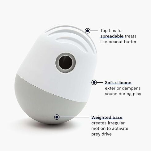 لعبة توزيع حلوى الكلاب FABLE The Puffin Game - ألعاب مكافأة الكلاب - ألعاب مكافأة الكلاب للترفيه التفاعلي والتحفيز الذهني - لعبة مكافأة الكلاب التي تحاكي فريسة الصيد - لعبة موزع طعام الكلاب لوجبة كاملة - أزرق داكن in Kuwait