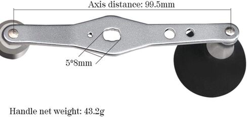 Metal Baitcasting Fishing Reel Handle with EVA Knob - Replacement for Grip and Comfort - Saltwater and Freshwater Compatible LIONX in Saudi Arabia