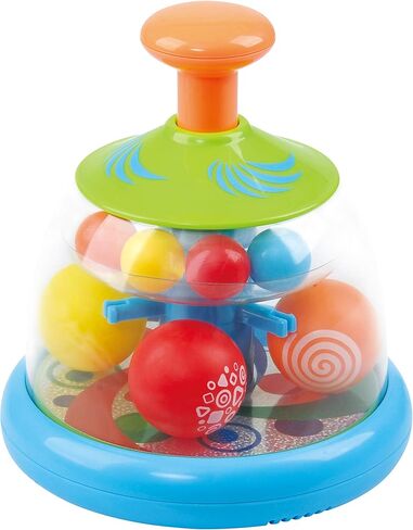 لعبة الكرة الدوارة ذات قبة - ألعاب بوبر الكرة الدوارة - تشغيل دوار يجعل الكرات الملونة بوب وتطير - هدية لـ 6 أشهر بالإضافة إلى الأطفال حديثي الولادة الرضع in Kuwait