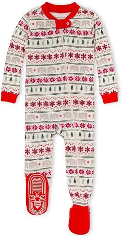 Burt's Bees Baby Baby Girls' Unisex Pajamas, Zip-Front Non-Slip Footed Sleeper Pjs, Organic Cotton in Saudi Arabia