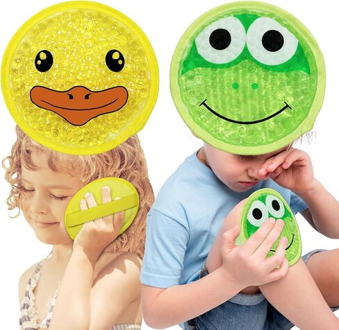 عبوات ثلج للأطفال من أجل Boo Boos، عبوتان للضغط البارد الساخن، عبوات ثلج من Boo Boo Gel لإصابات الأطفال البالغين، وتخفيف الآلام، والتهاب المفاصل، والحمى، والإسعافات الأولية، 4.8 بوصة (غزال + ثعلب) in Kuwait