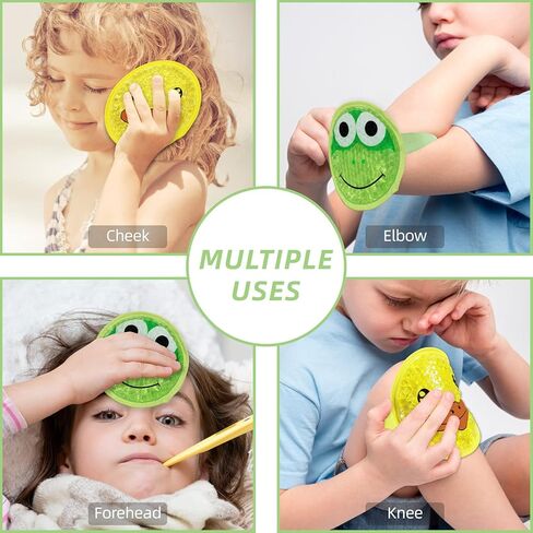 عبوات ثلج للأطفال من أجل Boo Boos، عبوتان للضغط البارد الساخن، عبوات ثلج من Boo Boo Gel لإصابات الأطفال البالغين، وتخفيف الآلام، والتهاب المفاصل، والحمى، والإسعافات الأولية، 4.8 بوصة (غزال + ثعلب) in Kuwait