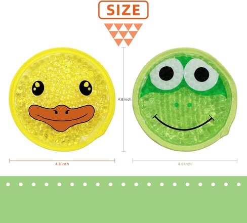 عبوات ثلج للأطفال من أجل Boo Boos، عبوتان للضغط البارد الساخن، عبوات ثلج من Boo Boo Gel لإصابات الأطفال البالغين، وتخفيف الآلام، والتهاب المفاصل، والحمى، والإسعافات الأولية، 4.8 بوصة (غزال + ثعلب) in Kuwait