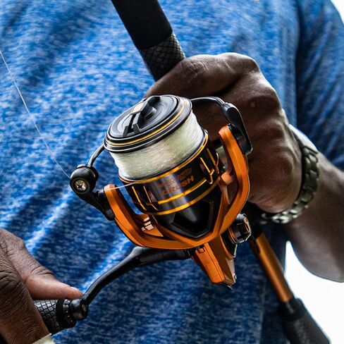 Lew's Mach Crush Spinning Fishing Reel, Size 300 Reel, Right or Left-Hand Retrieve, 6.2:1 Gear Ratio, 11 Bearing System with Stainless Steel Double Shielded Ball Bearings in Saudi Arabia