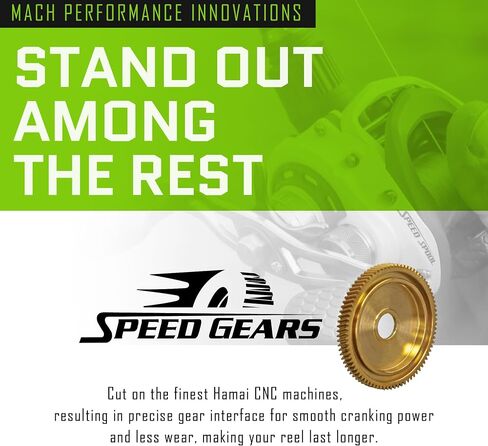 Lew's Mach Crush Spinning Fishing Reel, Size 300 Reel, Right or Left-Hand Retrieve, 6.2:1 Gear Ratio, 11 Bearing System with Stainless Steel Double Shielded Ball Bearings in Saudi Arabia