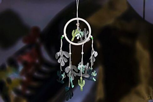 روزر لايف الحديثة جدار حلم الماسك ديكور المحمول، اليدوية شنقا بوهو حلم الماسك، لغرفة نوم الأطفال طفل النساء الرجال الفتيان الفتيات الحضانة تيبي المنزل حزب في الهواء الطلق حديقة الصبار الأخضر، حزمة من 1 in Kuwait