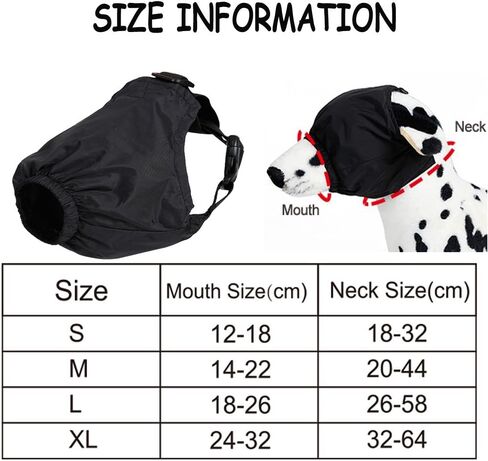 قناع عين بغطاء مهدئ للكلاب من بوناويت، قناع قلق للحيوانات الأليفة، كمامة طوق للقطط من النايلون للتزيين ومكافحة دوار السيارة S in Kuwait