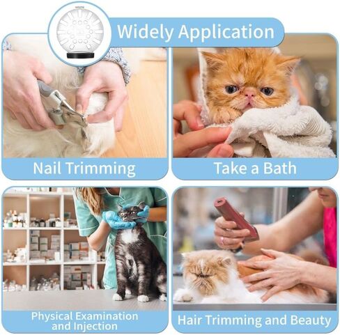 غطاء رأس قابل للتعديل للقطط من أوفيدا، كمامات مضادة للعض قابلة للتنفس تمنع من عض القطط ومضغها، تمنع السلامة للحيوانات الأليفة الصغيرة (M (مطور)) in Kuwait