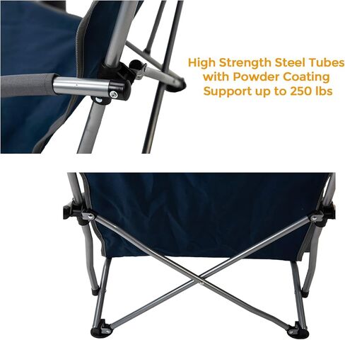 باسيفيك باس كرسي تخييم وشاطئ خفيف الوزن مع حامل اكواب مدمج، يتضمن شنطة حمل in Kuwait