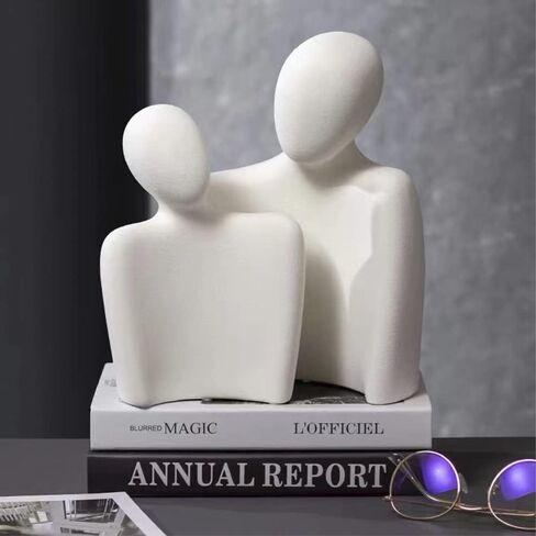 BUTILIVEEN Couple Sculpture Home Decor, Couple Gifts for Her, Romantic Love Statue for Wedding and Anniversary, Bookself Decor, Living Room Decorations, Office Decor in Saudi Arabia